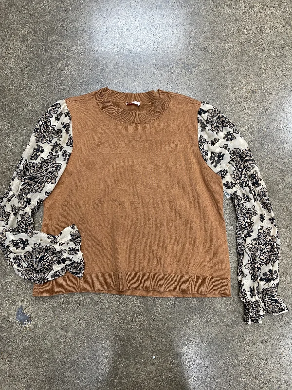 Top Ls By Clothes Mentor In Tan, Size:3X Unique Men's Patch