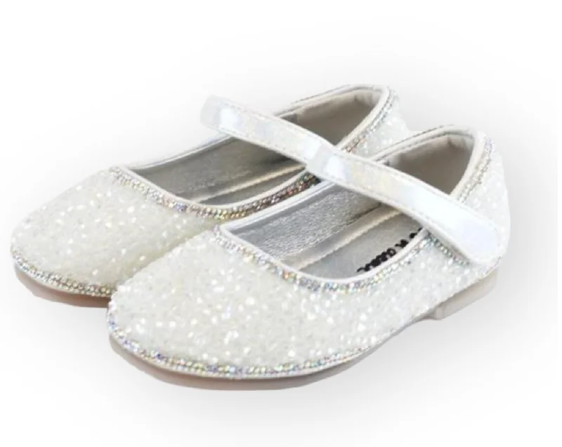 Silver Sparkle Flat Minimalist Men's Casual 