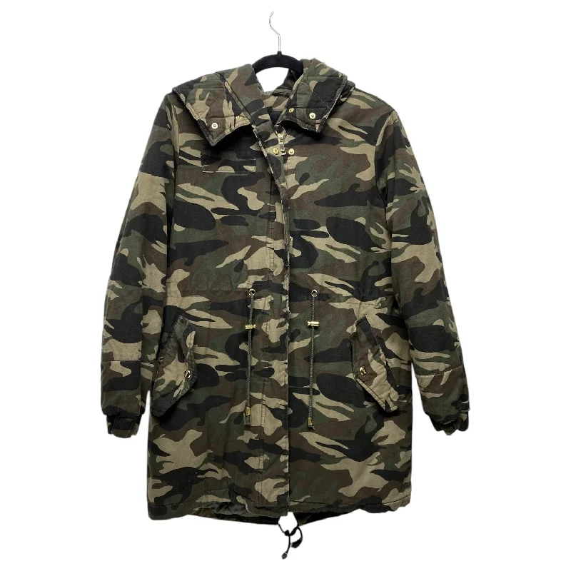 Coat Parka By Ana In Camouflage Print, Size: M Polished Men's Silk