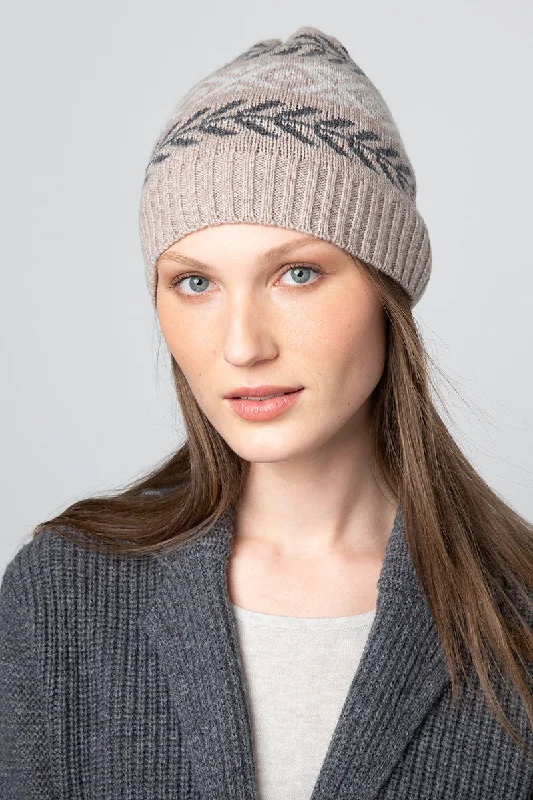 Kinross Cashmere Nordic Hat Bold Men's Statement