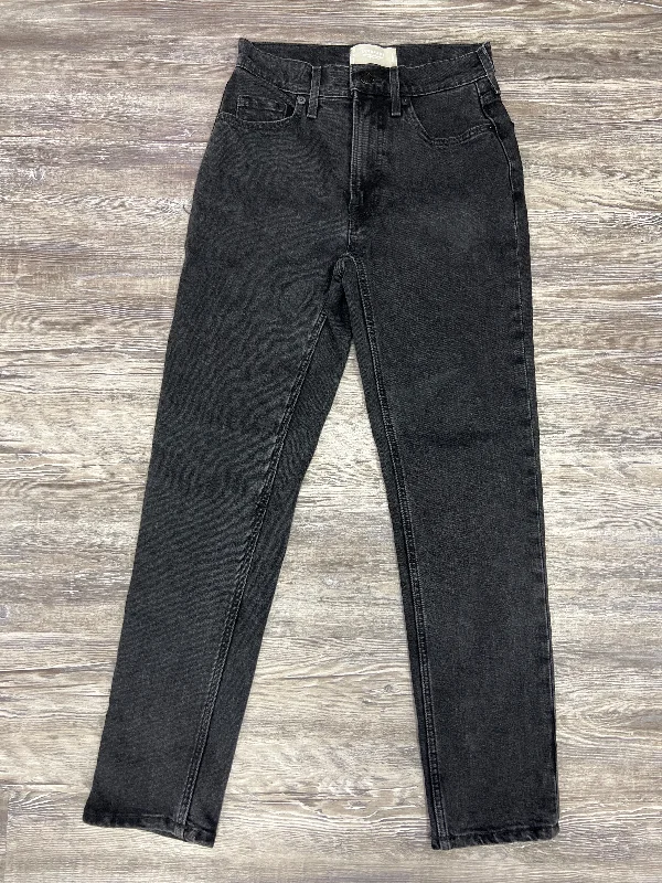 Black Denim Jeans Straight Everlane, Size 0 Hip Men's Retro