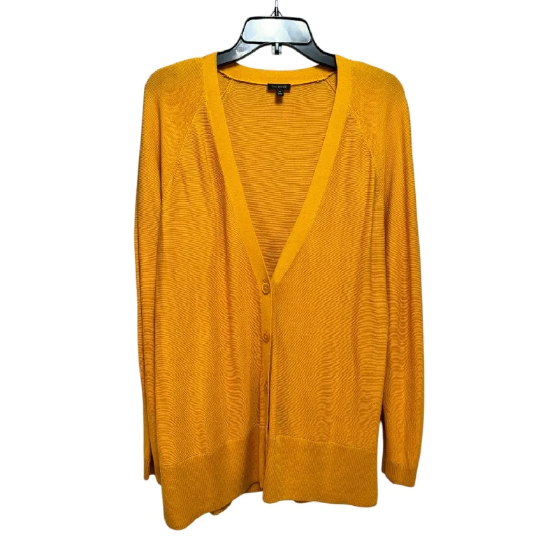 Sweater Cardigan By Talbots In Yellow, Size: Xl Refined Men's Hand