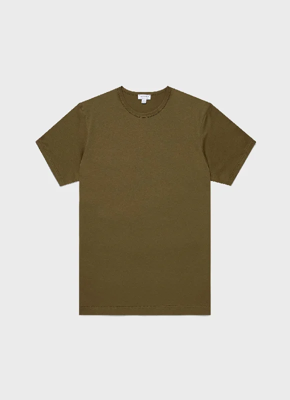 Men's Classic T-shirt in Olive Green Organic