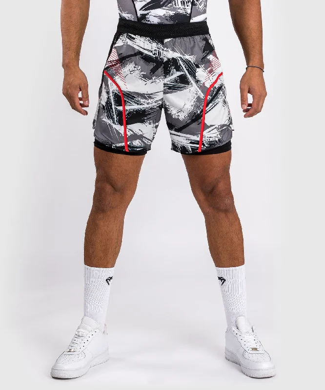 Venum Electron 3.0 Training shorts - Grey/red Bold Men's Animal