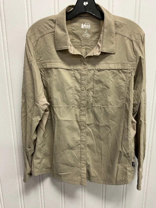 Top Ls By Rei In Tan, Size:L Relaxed Men's Beach