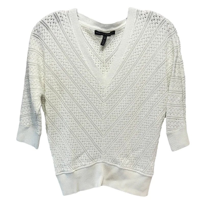 Sweater By White House Black Market In White, Size: S Artistic Men's Hand