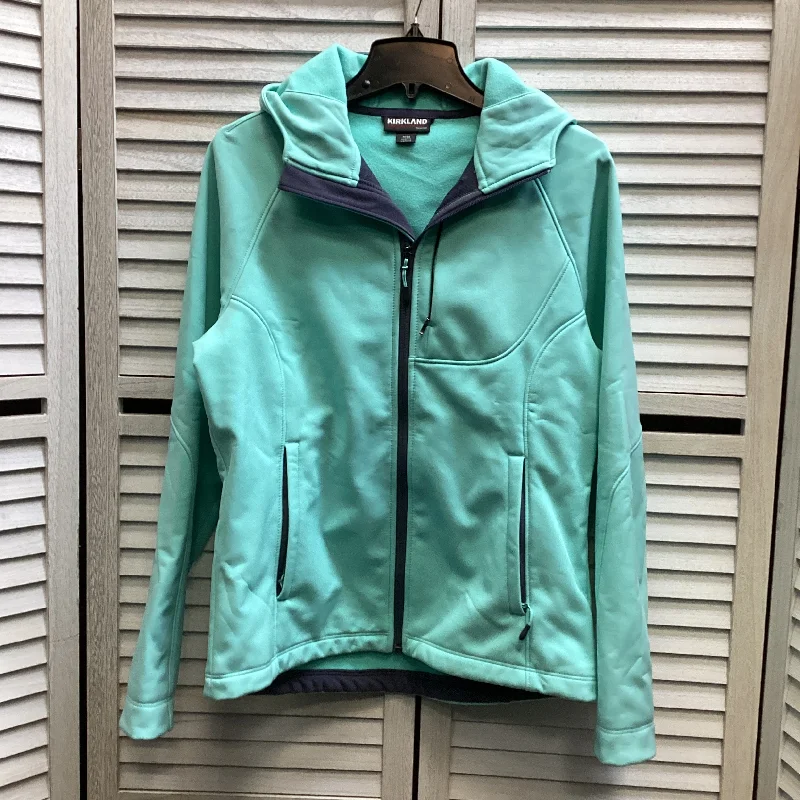 Coat Parka By Kirkland In Teal, Size: M Stylish Men's Tropical 