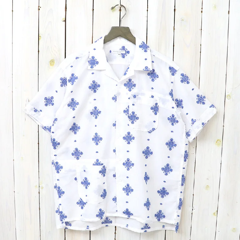 ENGINEERED GARMENTS『Camp Shirt-CP Crest Embroidery Sheeting』 Stylish Men's Tropical 