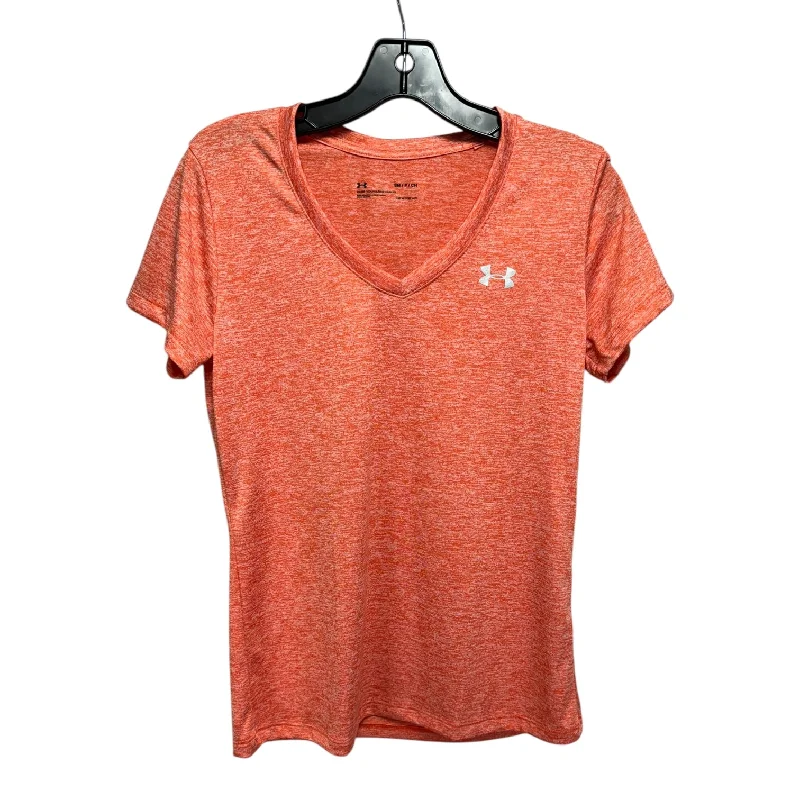 Athletic Top Short Sleeve By Under Armour In Orange, Size: S Hip Men's Urban