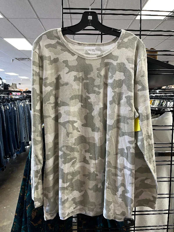 Top Long Sleeve By Clothes Mentor In Camouflage Print, Size: 2x Tough Men's Tactical