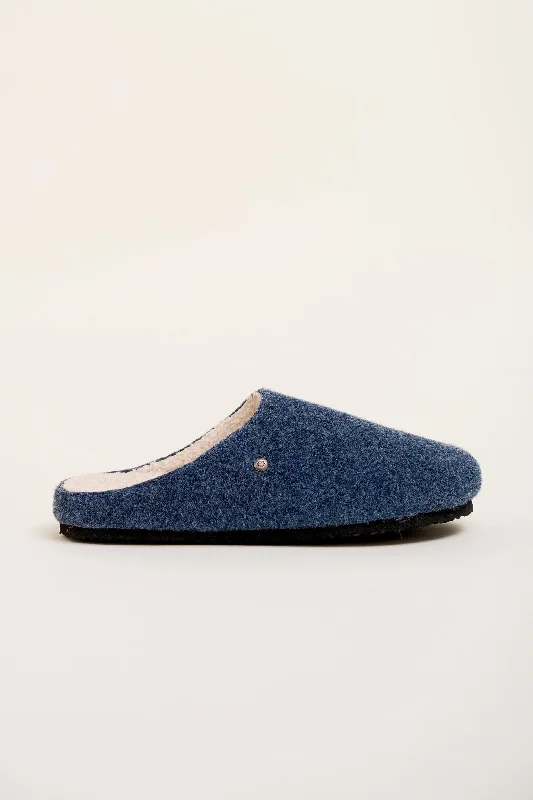 Felt Slip On Slippers Preppy Men's College