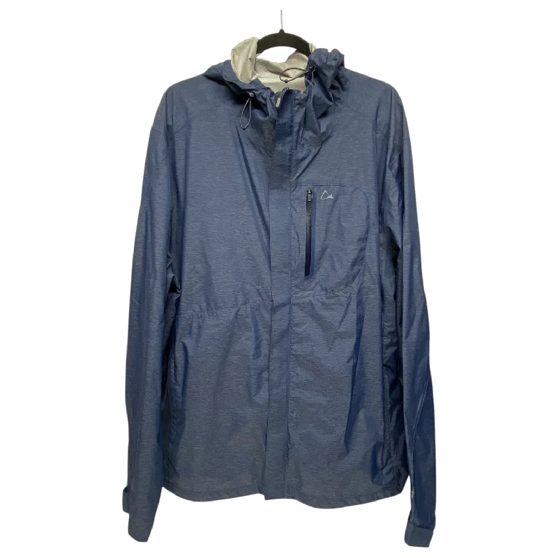 Coat Raincoat By Paradox In Blue, Size: 2x Rugged Men's Outdoor 