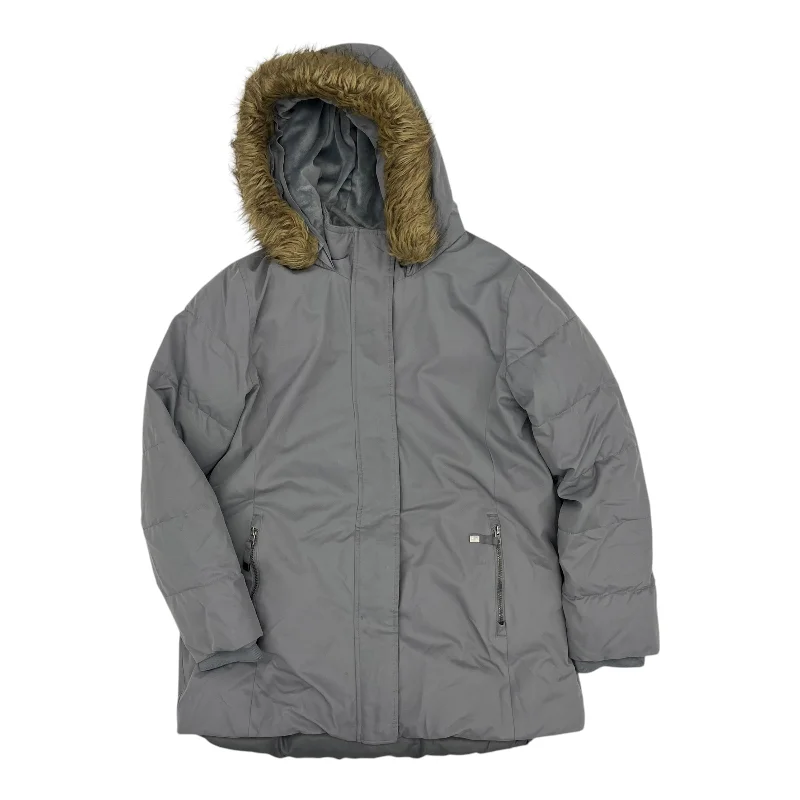 Coat Puffer & Quilted By Time And Tru In Grey, Size:L Luxurious Men's High