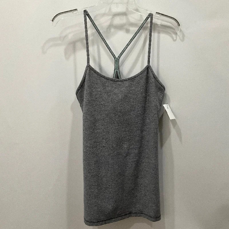 Athletic Tank Top By Lululemon In Grey, Size: 4 Lumberjack