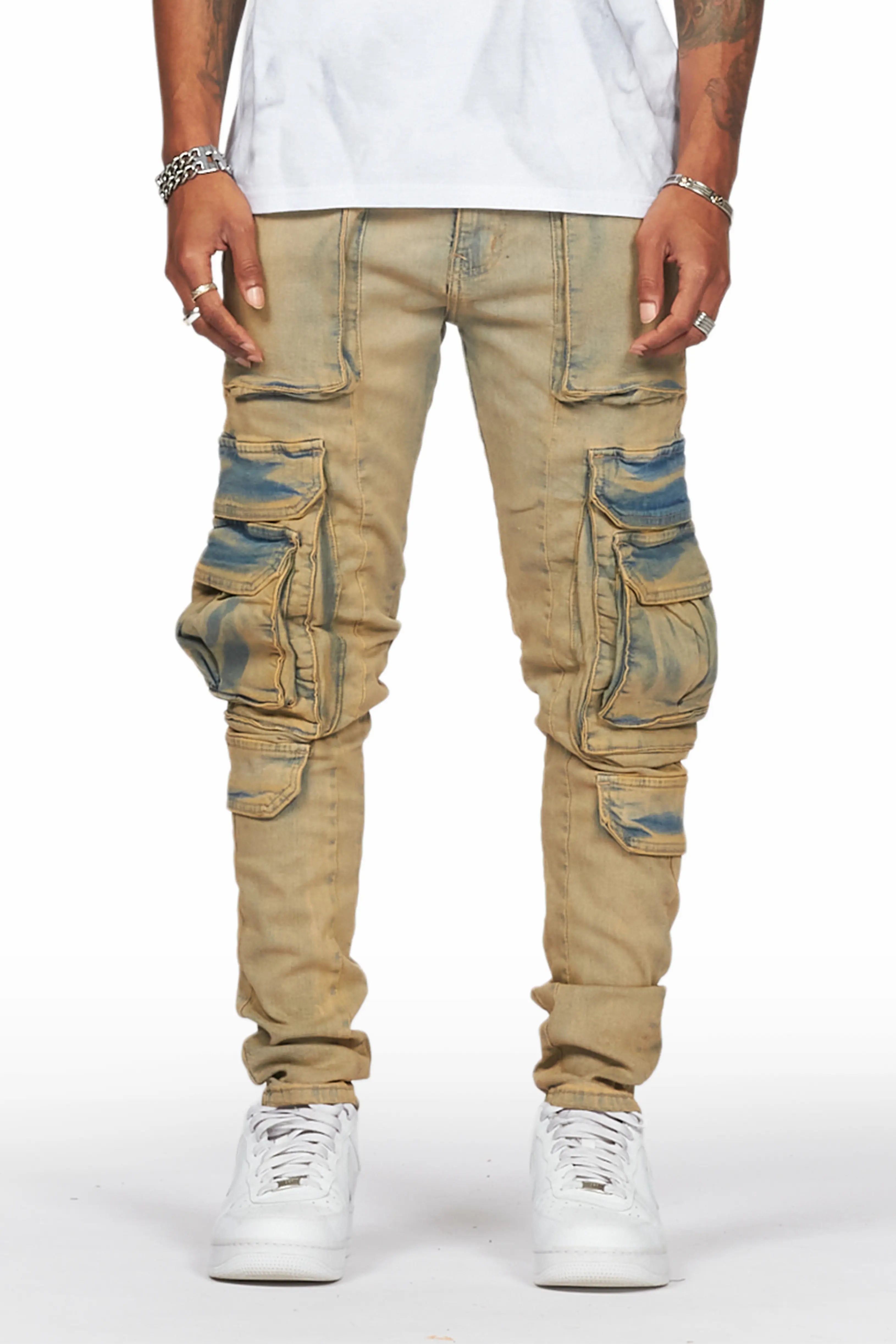 Iniko Tint Skinny Fit Cargo Jean Modern Men's 