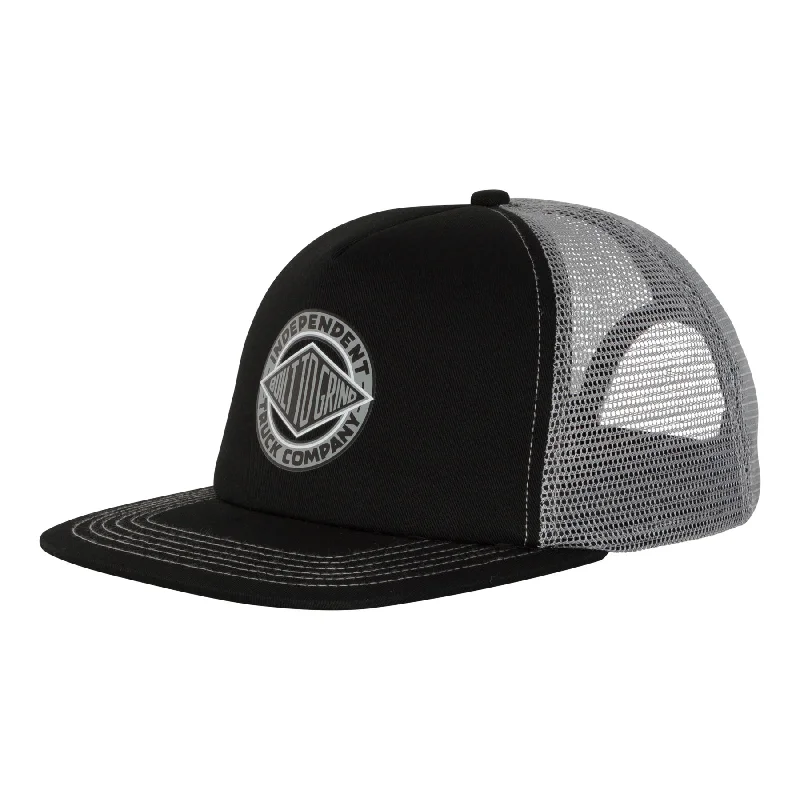 Independent BTG Summit Printed Mesh Trucker High Profile Unisex Hat - Black/Grey Hip Men's Urban