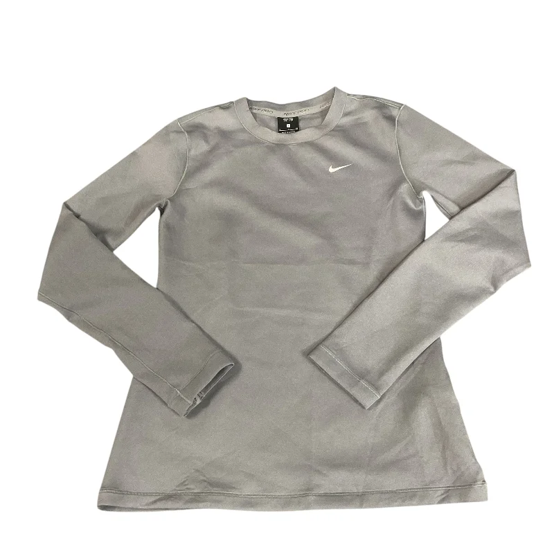 Athletic Top Long Sleeve Collar By Nike Apparel In Grey, Size: S Earthy Men's Hemp