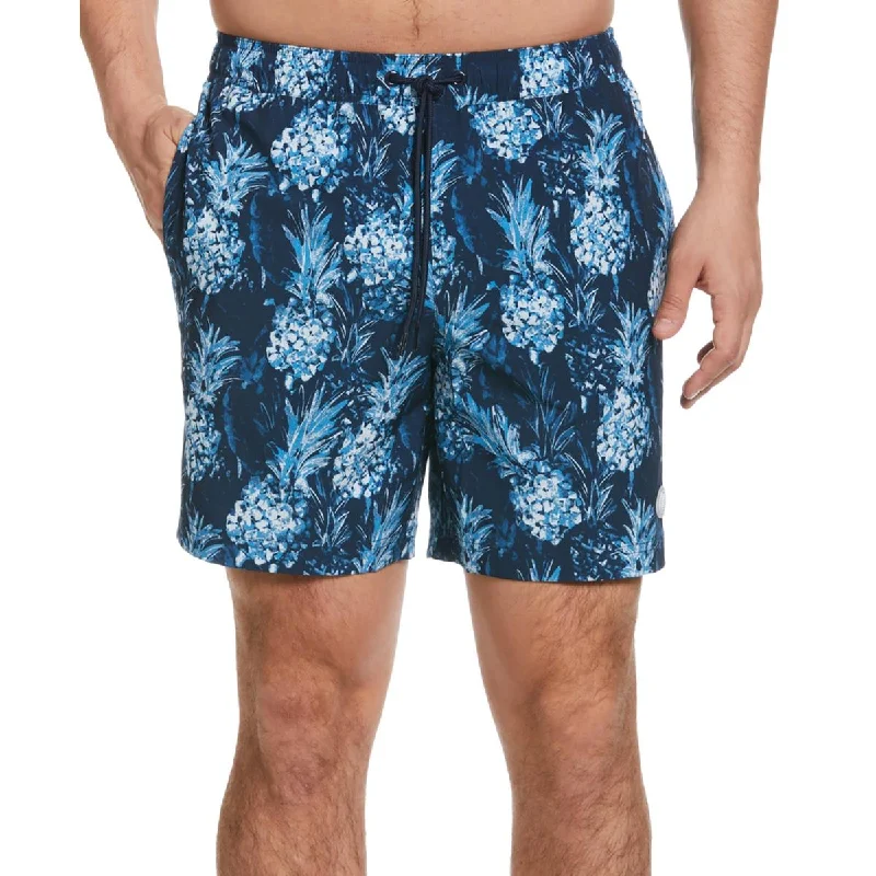 Cubavera Mens Printed  Swim Trunks Tough Men's Military