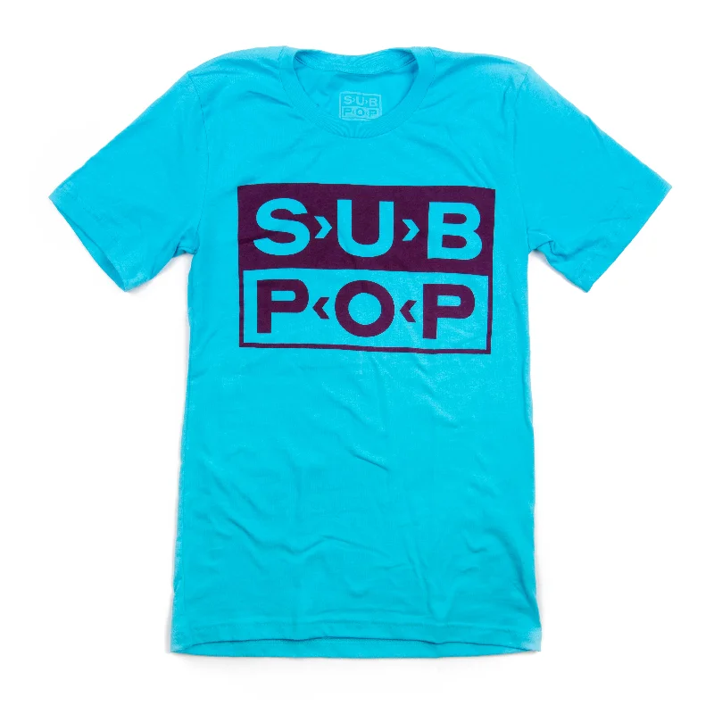 Logo Turquoise w/ Plum T-Shirt Sharp Men's Italian