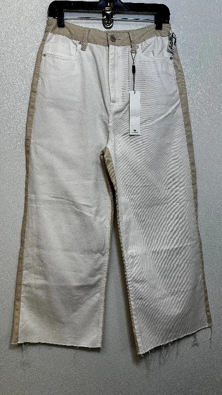 Tan Jeans Wide Leg Vigoss, Size 8 Masculine Men's 