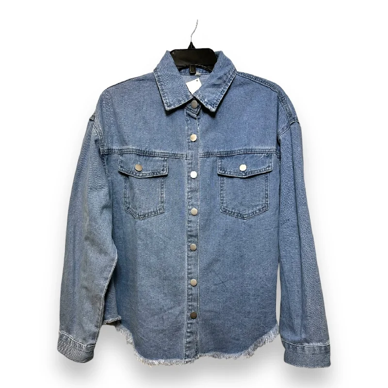 Top Long Sleeve By Clothes Mentor In Blue Denim, Size: L Lumberjack