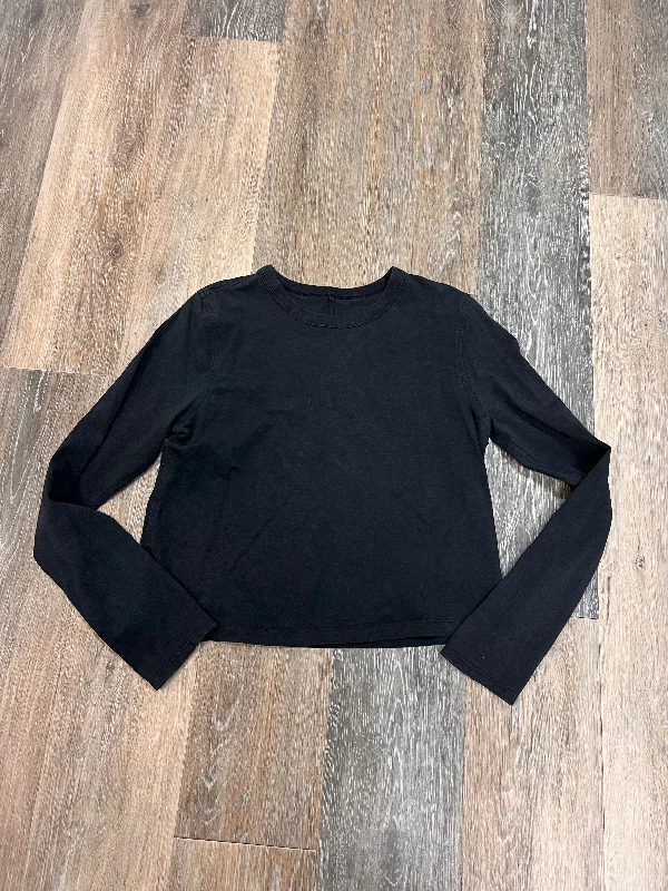 Athletic Top Long Sleeve Crewneck By Lululemon In Black, Size: S Trendy Men's Bucket