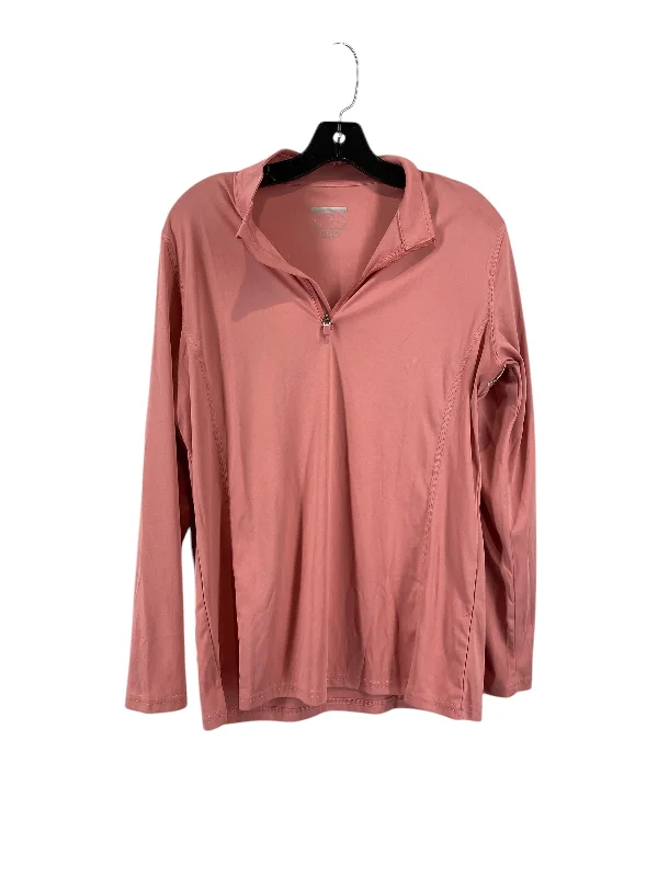 Athletic Top Long Sleeve Collar By Clothes Mentor In Pink, Size: L British Gentleman Style