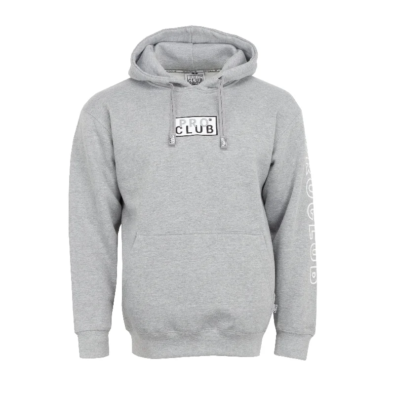 Embroidered Box Logo Hoodie - Mens Sophisticated Men's French