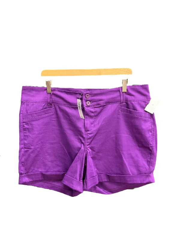 Purple Shorts Torrid, Size 18 Polished Men's Silk