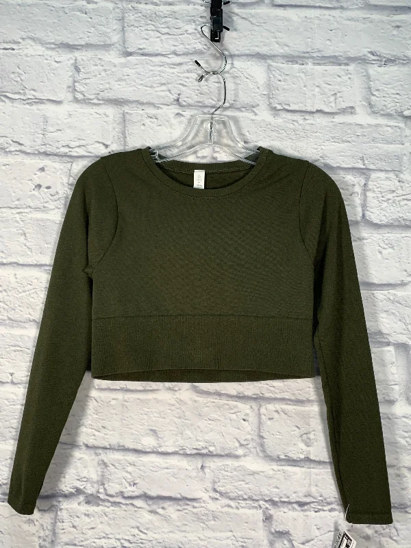 Athletic Top Long Sleeve Crewneck By Aerie In Green, Size: S Cozy Men's Winter