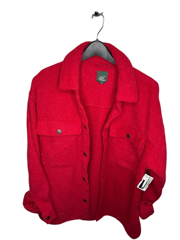 Coat Other By Wild Fable In Red, Size: S Stylish Men's Tropical 