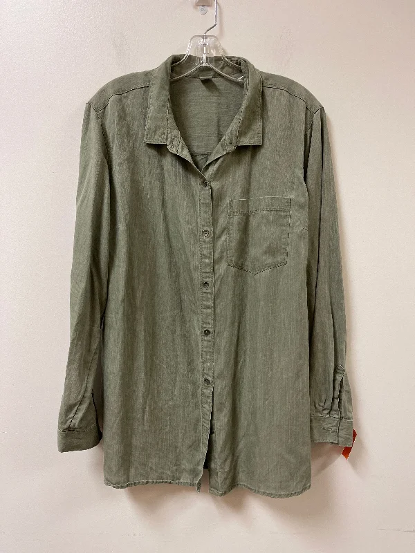 Top Long Sleeve By Old Navy In Green, Size: Xl Edgy Men's Punk