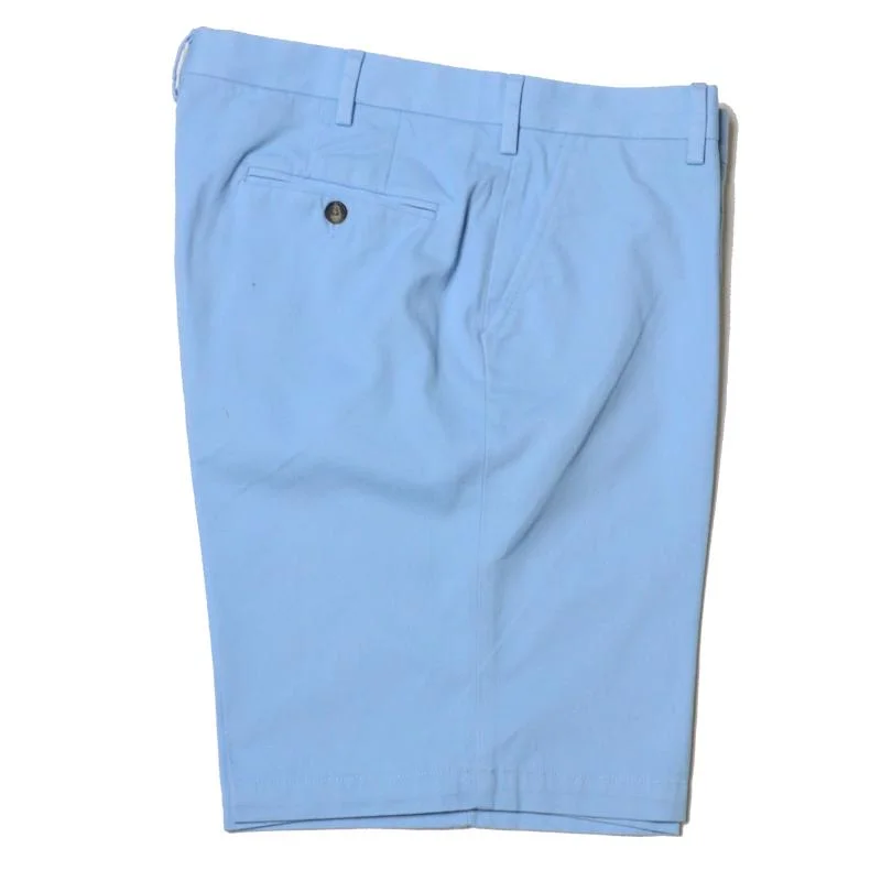 Vintage 1946 Stretch Twill Short<br>Sky<br>Flat Front<br>Regular Rise Refined Men's European