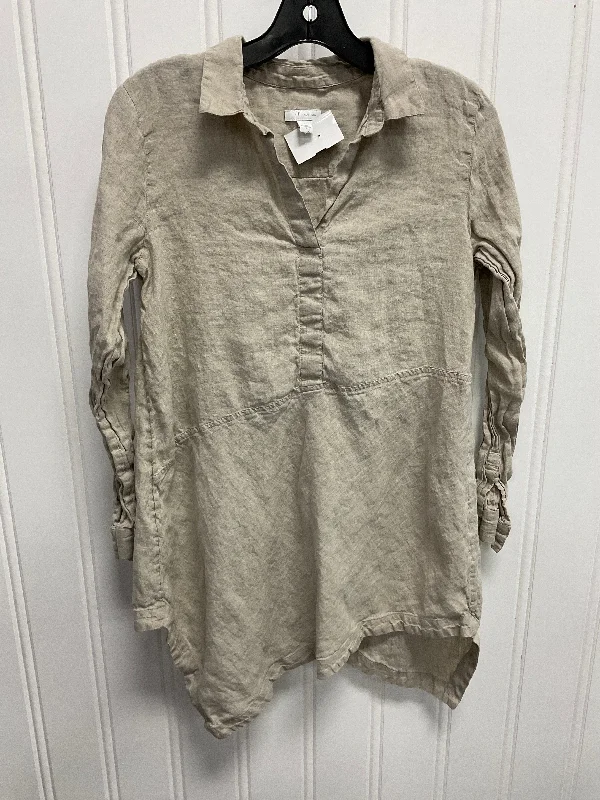 Top Ls By J. Jill In Beige, Size:S Tough Men's Tactical