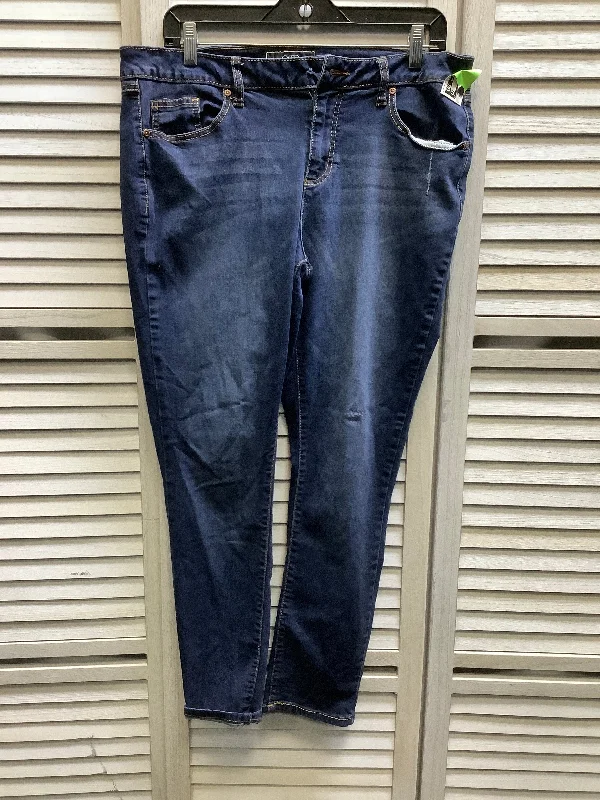 Blue Denim Jeans Skinny Cato, Size 14 Athletic Men's High