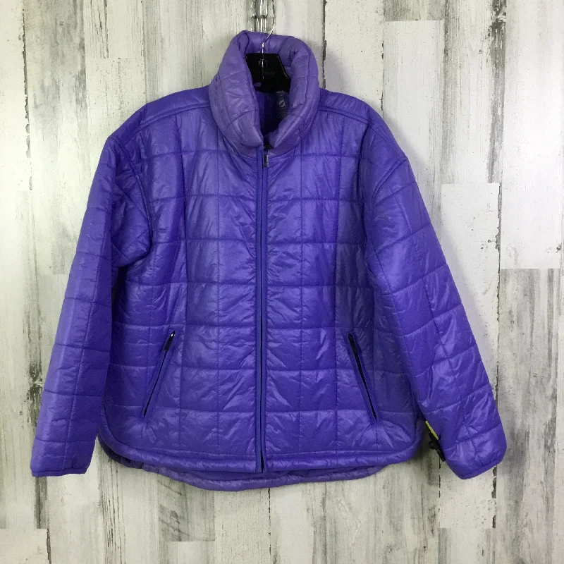 Coat Puffer & Quilted By Lou And Grey In Purple, Size: S Cclassic Men's Tweed