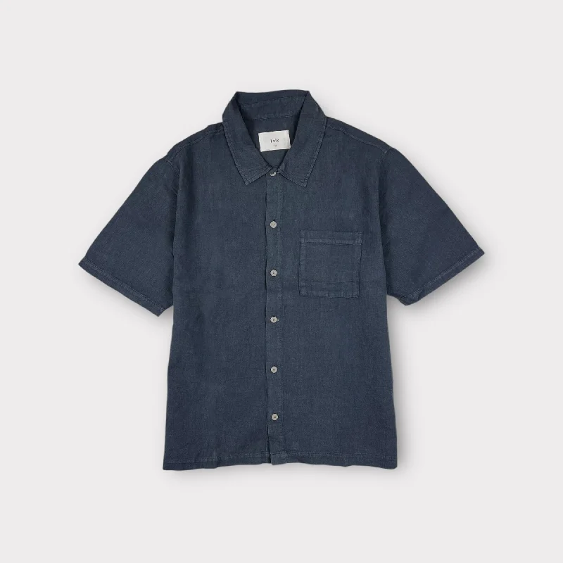 Folk Gabe Shirt Navy Streetwear Style