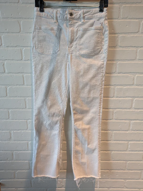 White Jeans Straight Zara, Size 4 Dynamic Men's Glow