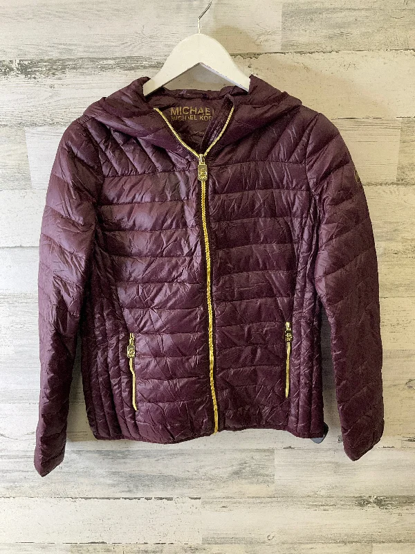 Coat Puffer & Quilted By Michael By Michael Kors In Purple, Size: S Streetwear Style