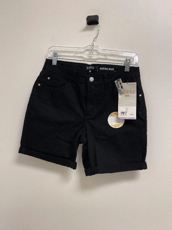 Black Shorts Riders, Size 8 Trendy Men's Oversized