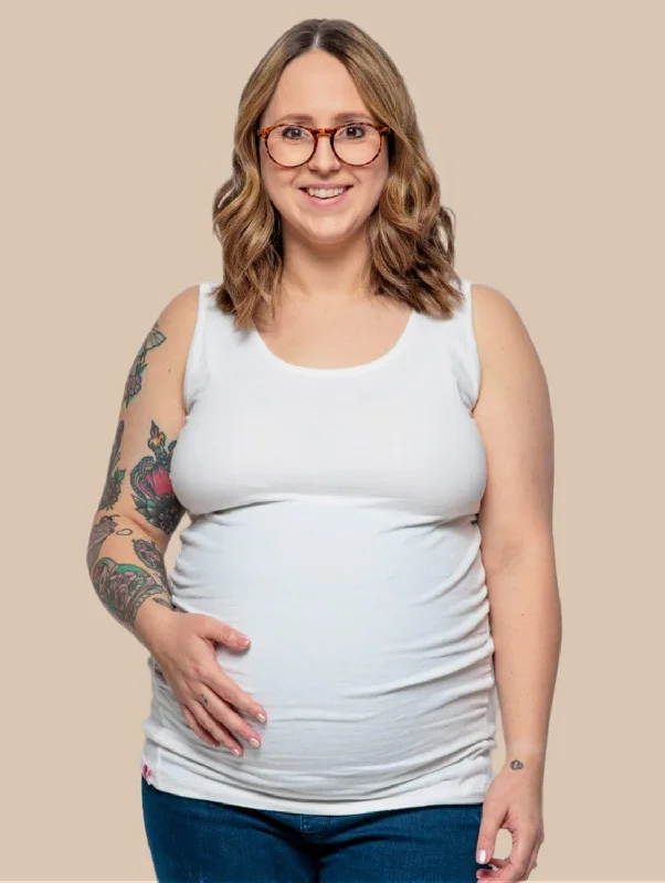 Maternity Cotton Vest | White Street