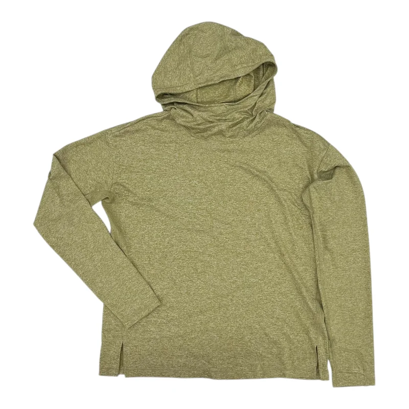 Athletic Top Ls Hoodie By Athleta In Green, Size:M Earthy Men's Sustainable 