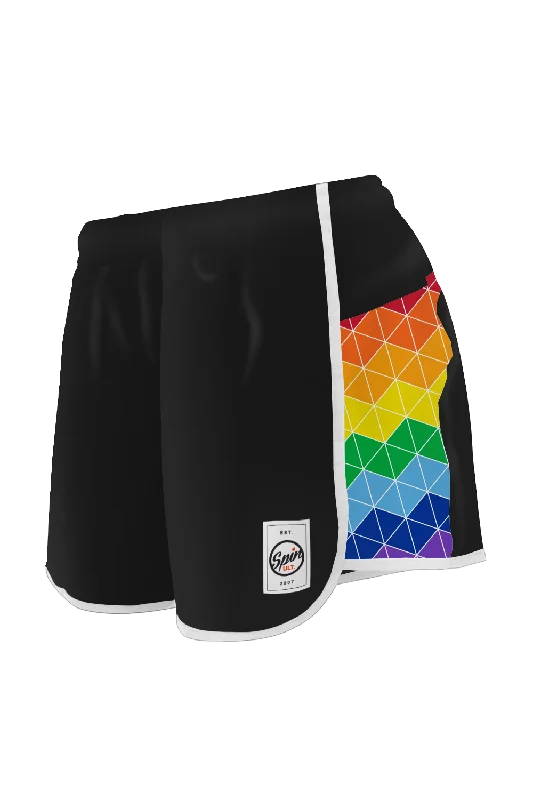 Rainbow Racer Shorts Practical Men's Multi