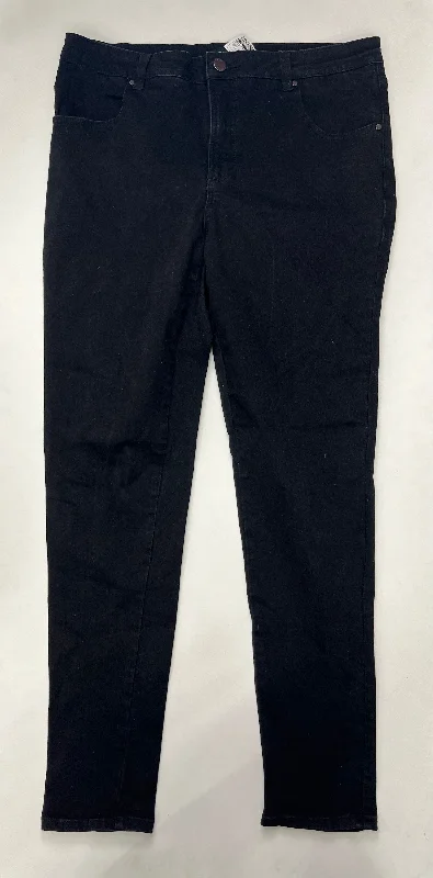 Black Jeans Straight Universal Standard, Size 16 Confident Men's Power