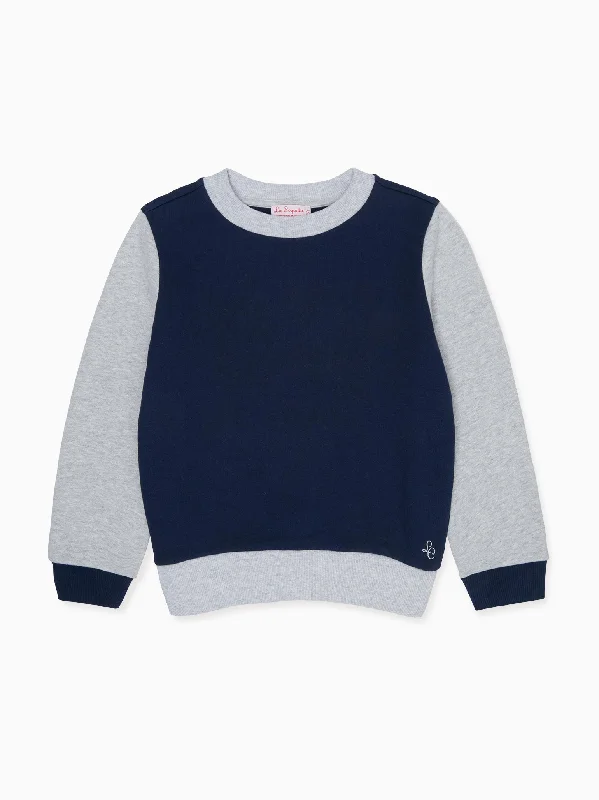 Navy Pernille Kids Cotton Sweatshirt Artistic Men's Avant