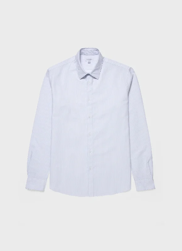 Men's Oxford Shirt in Light Blue/White Tough Men's Military