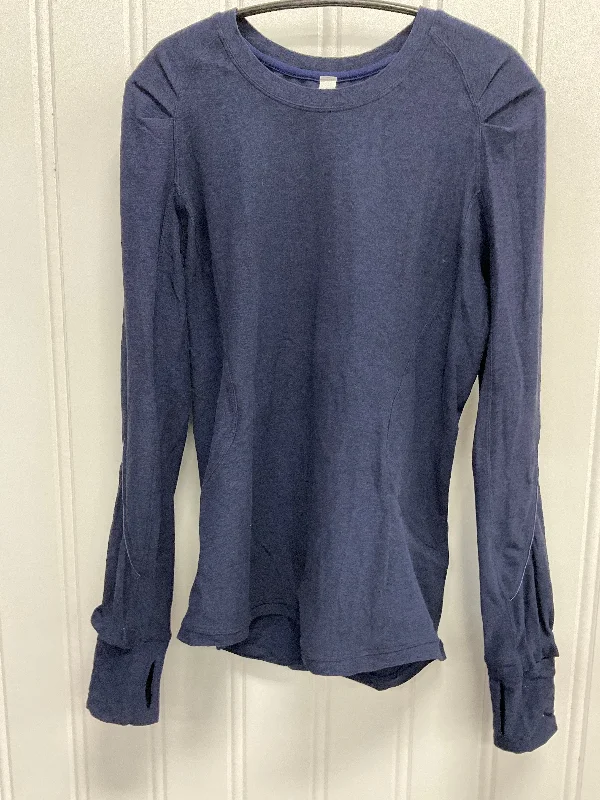 Athletic Top Long Sleeve Crewneck By Lululemon In Navy, Size: S Earthy Men's Hemp