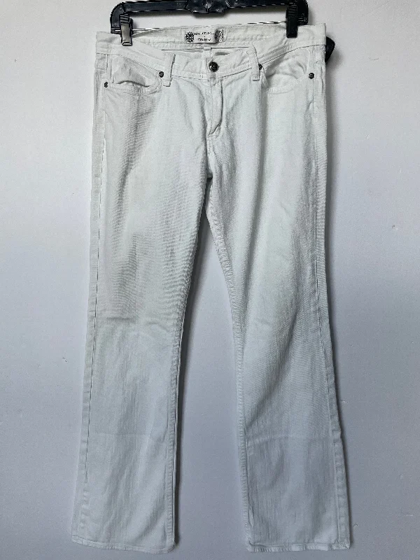 White Jeans Boot Cut Habitual, Size 12 Vintage Men's 1970S Disco