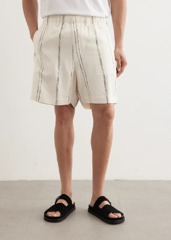 Woven Stripe Resort Shorts Business