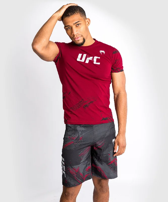 UFC Venum Authentic Fight Week 2.0 Men’s Performance Short - Black/Red Minimalist Men's Casual 